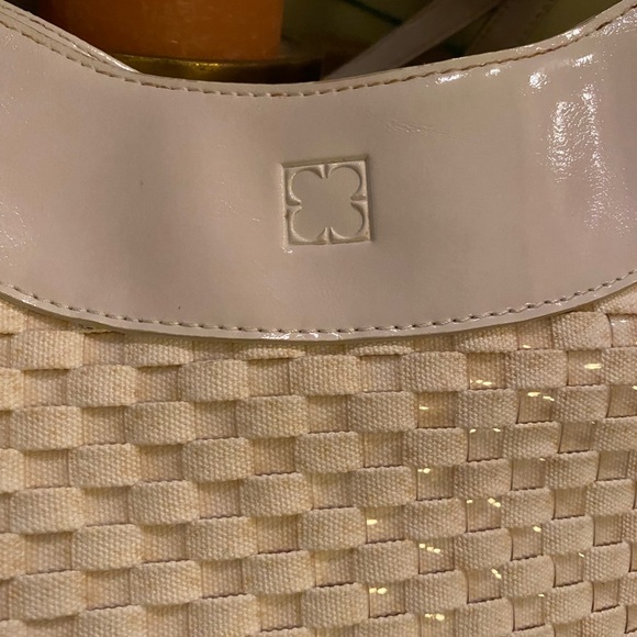 Liz Claiborne Basket Weave Tote - Picture 2 of 13